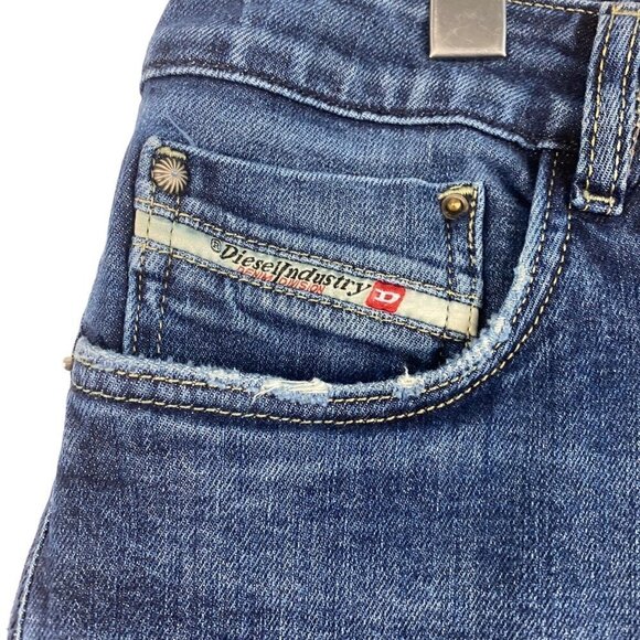 Diesel Men's Eyecon Zatiny 2019 2nd Edition Straight Fit Blue Wash 0085V US 36 - Picture 14 of 16